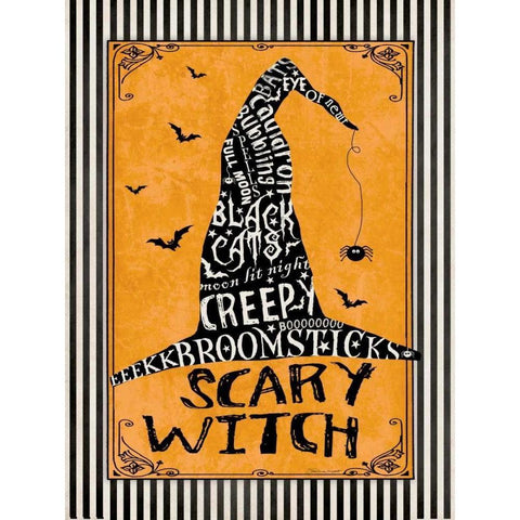 Witch II Black Modern Wood Framed Art Print with Double Matting by Marrott, Stephanie