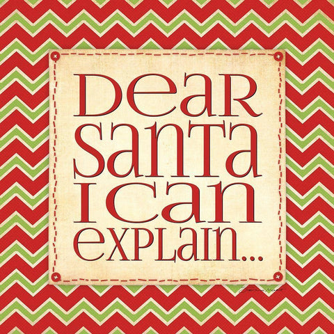 Dear Santa Black Ornate Wood Framed Art Print with Double Matting by Marrott, Stephanie