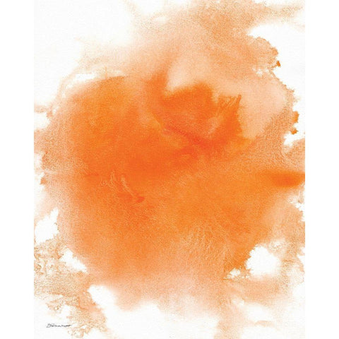 Orange Wash White Modern Wood Framed Art Print by Marrott, Stephanie