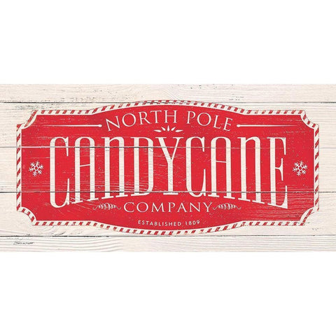 Candy Cane Co. White Modern Wood Framed Art Print by Marrott, Stephanie