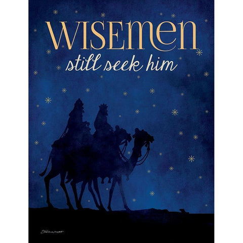 Wisemen Gold Ornate Wood Framed Art Print with Double Matting by Marrott, Stephanie