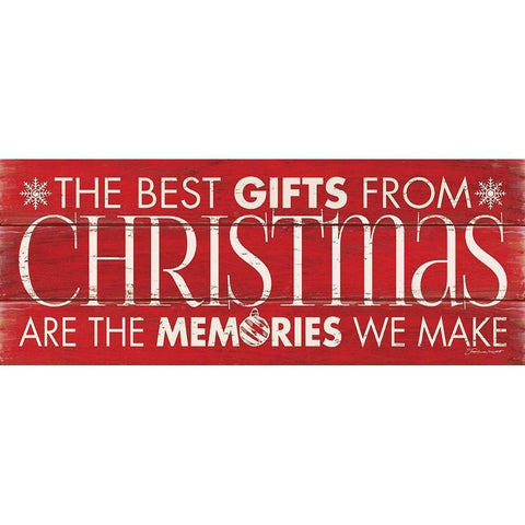 Christmas Memories Black Modern Wood Framed Art Print with Double Matting by Marrott, Stephanie