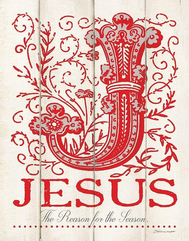 Jesus Black Ornate Wood Framed Art Print with Double Matting by Marrott, Stephanie