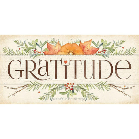 Gratitude White Modern Wood Framed Art Print by Marrott, Stephanie