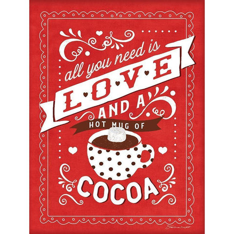 All You Need - Cocoa Gold Ornate Wood Framed Art Print with Double Matting by Marrott, Stephanie