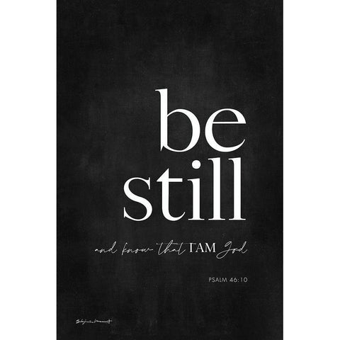 Be Still White Modern Wood Framed Art Print by Marrott, Stephanie