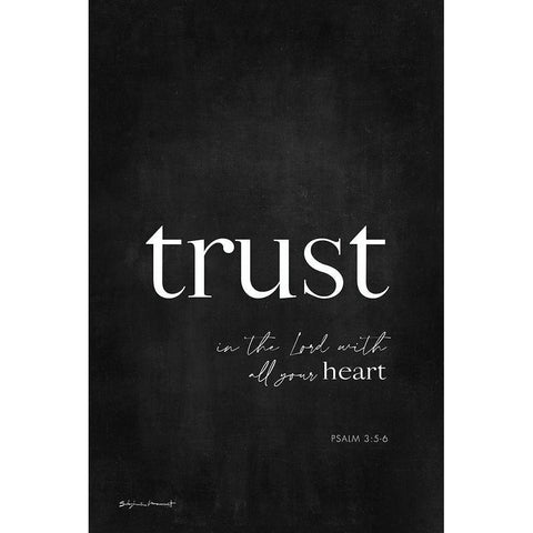 Trust White Modern Wood Framed Art Print by Marrott, Stephanie