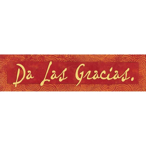 Da las Gracias Black Modern Wood Framed Art Print with Double Matting by Marrott, Stephanie