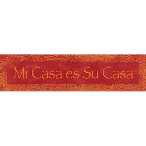 Mi Casa es Su Casa Black Modern Wood Framed Art Print with Double Matting by Marrott, Stephanie