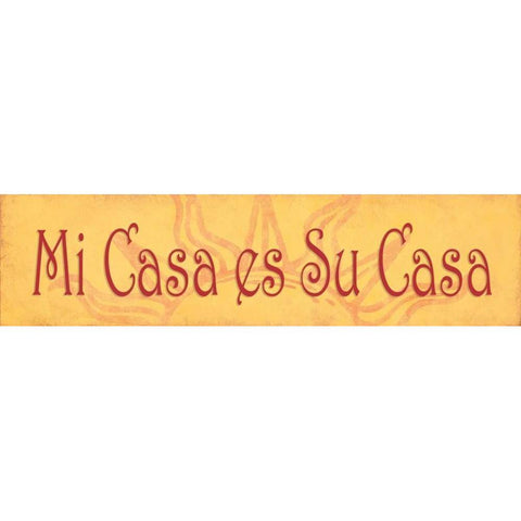 Me Casa es Su Casa Black Modern Wood Framed Art Print with Double Matting by Marrott, Stephanie