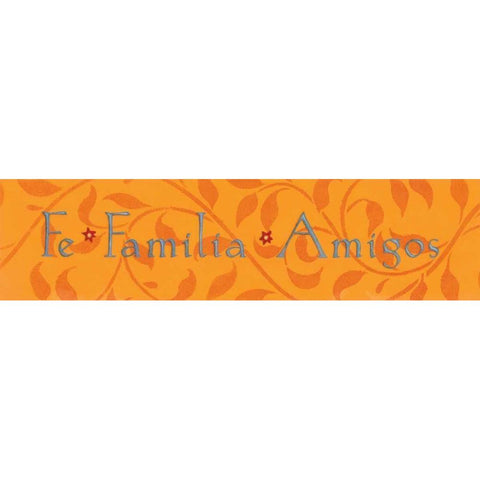 Fe Familia Amigos White Modern Wood Framed Art Print by Marrott, Stephanie