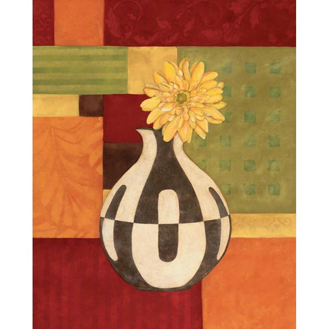 Abstract Floral I White Modern Wood Framed Art Print by Marrott, Stephanie