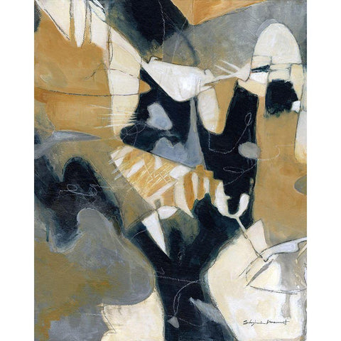 Dance I Black Modern Wood Framed Art Print by Marrott, Stephanie