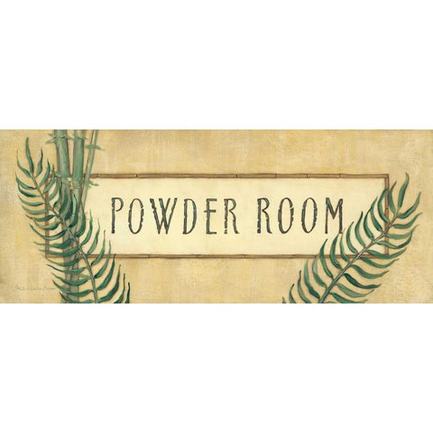 Powder Room White Modern Wood Framed Art Print by Marrott, Stephanie