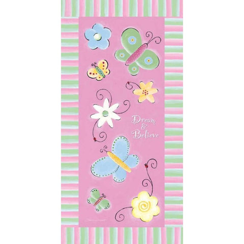 Dream and Believe Black Modern Wood Framed Art Print by Marrott, Stephanie