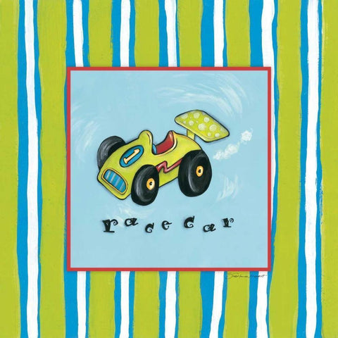 Race Car I Black Modern Wood Framed Art Print with Double Matting by Marrott, Stephanie