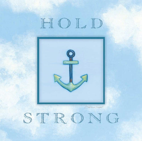 Hold Strong Black Ornate Wood Framed Art Print with Double Matting by Marrott, Stephanie