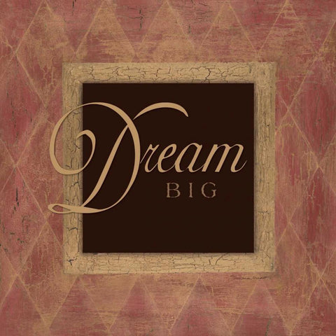 Dream Big White Modern Wood Framed Art Print with Double Matting by Marrott, Stephanie