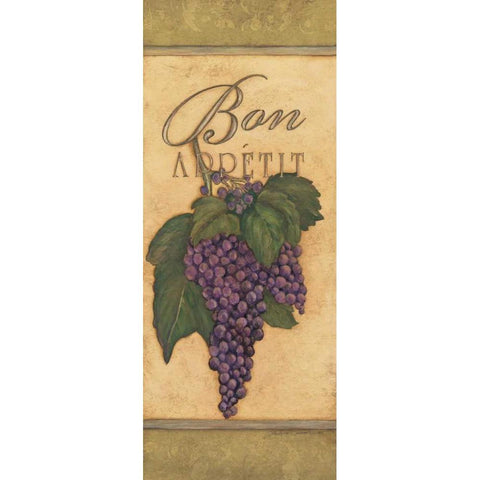 Bon Appetit Gold Ornate Wood Framed Art Print with Double Matting by Marrott, Stephanie