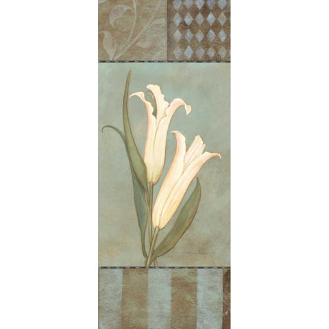 Lily Gold Ornate Wood Framed Art Print with Double Matting by Marrott, Stephanie