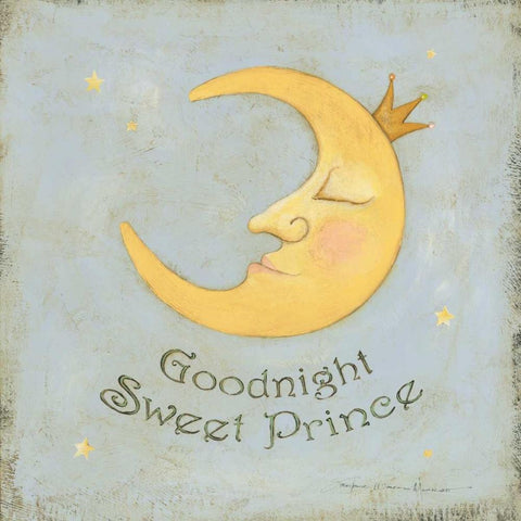 Goodnight Sweet Prince Gold Ornate Wood Framed Art Print with Double Matting by Marrott, Stephanie