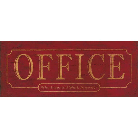 Office Gold Ornate Wood Framed Art Print with Double Matting by Marrott, Stephanie