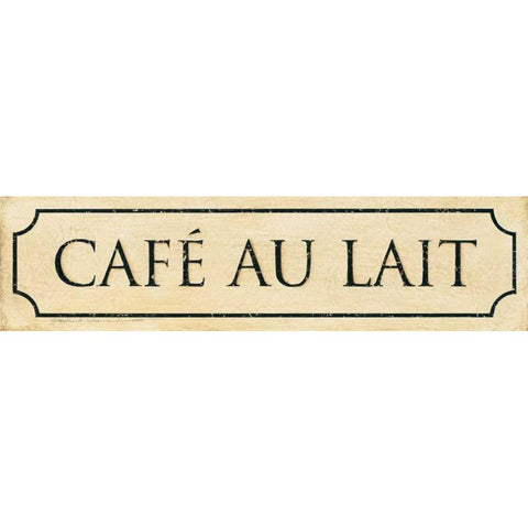 Cafe Au Lait Black Modern Wood Framed Art Print with Double Matting by Marrott, Stephanie