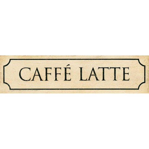 Caffe Latte White Modern Wood Framed Art Print by Marrott, Stephanie