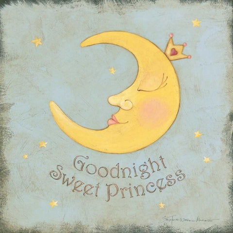 Goodnight Sweet Prince Black Ornate Wood Framed Art Print with Double Matting by Marrott, Stephanie