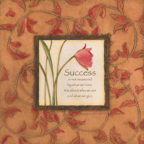 Success White Modern Wood Framed Art Print with Double Matting by Marrott, Stephanie