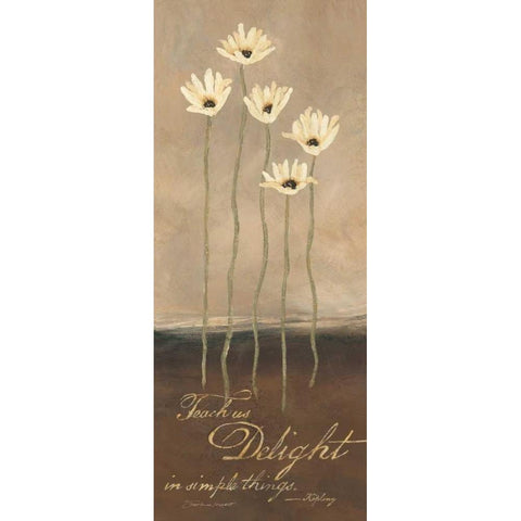 Delight White Modern Wood Framed Art Print by Marrott, Stephanie