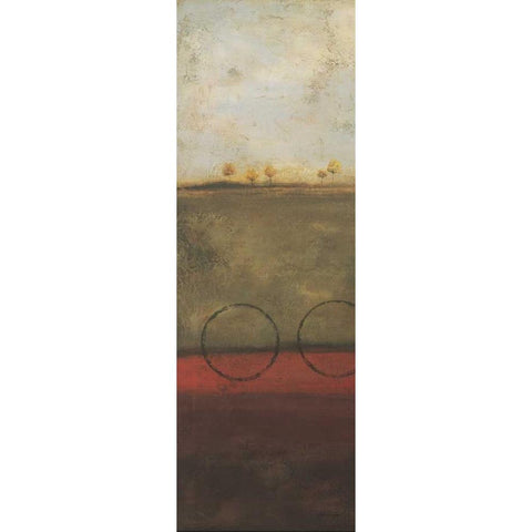 Abstract Landscape II White Modern Wood Framed Art Print by Marrott, Stephanie