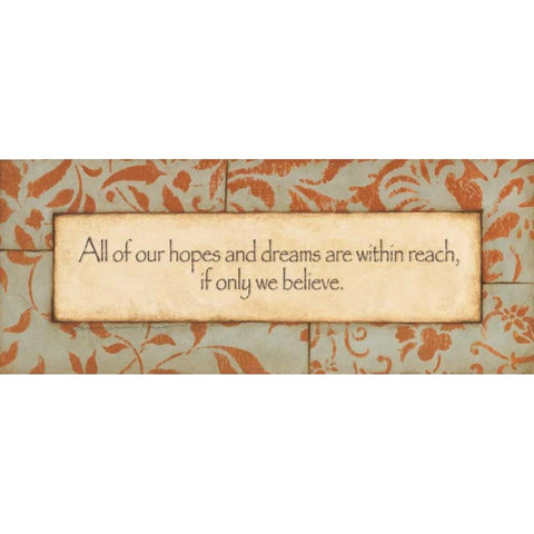 Hopes and Dreams White Modern Wood Framed Art Print by Marrott, Stephanie