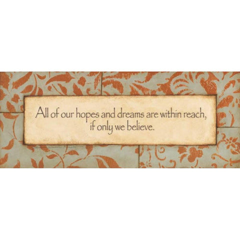 Hopes and Dreams Gold Ornate Wood Framed Art Print with Double Matting by Marrott, Stephanie