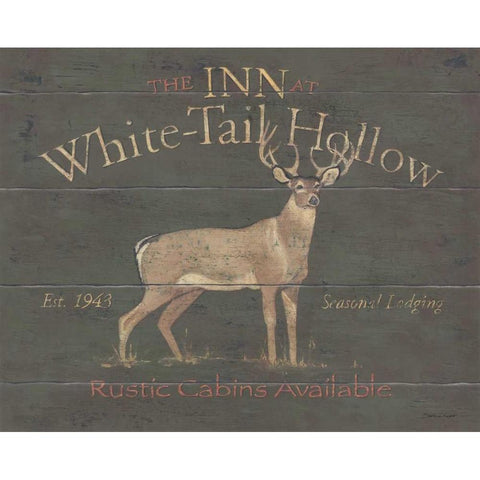 White Tail Hollow Gold Ornate Wood Framed Art Print with Double Matting by Marrott, Stephanie