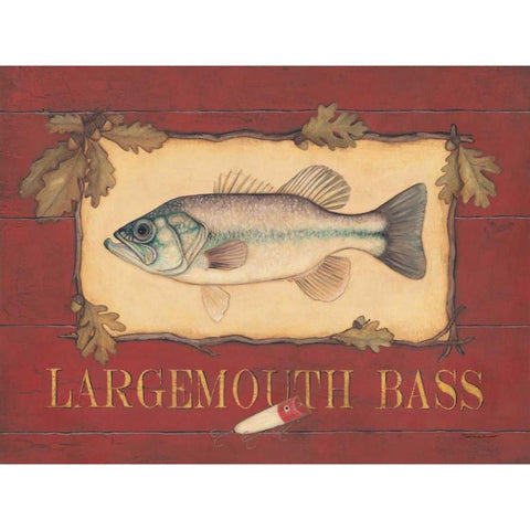 Bass Black Modern Wood Framed Art Print with Double Matting by Marrott, Stephanie