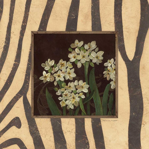 Paperwhites I White Modern Wood Framed Art Print with Double Matting by Marrott, Stephanie