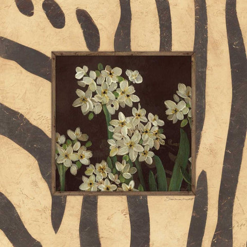 Paperwhites II Gold Ornate Wood Framed Art Print with Double Matting by Marrott, Stephanie