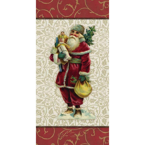 Pere Noel White Modern Wood Framed Art Print by Marrott, Stephanie