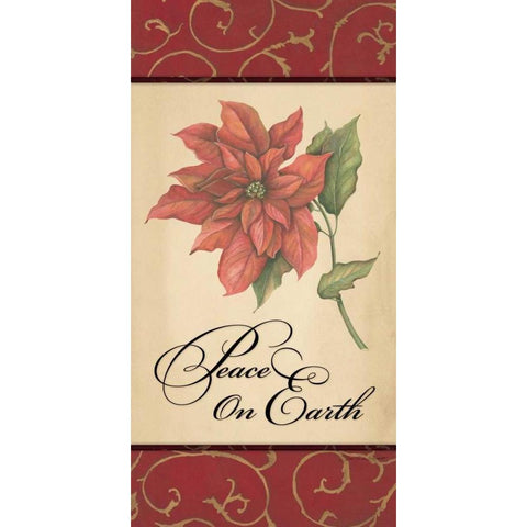 Peace on Earth Black Modern Wood Framed Art Print by Marrott, Stephanie