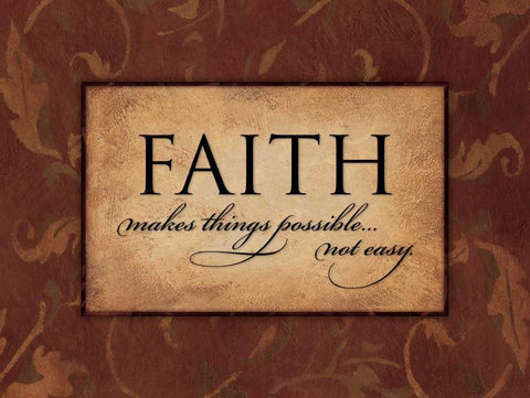 Faith Black Ornate Wood Framed Art Print with Double Matting by Marrott, Stephanie