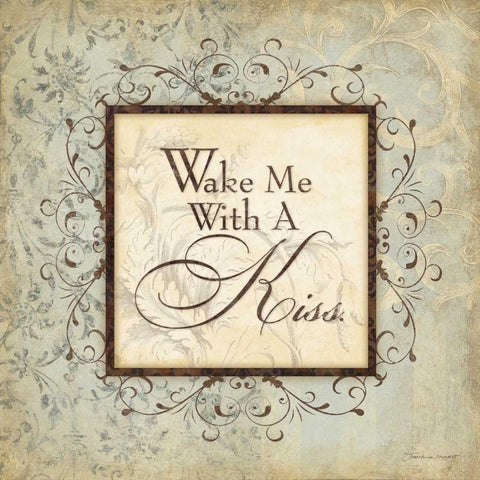 Wake Me Black Ornate Wood Framed Art Print with Double Matting by Marrott, Stephanie