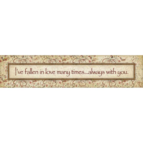 Fallen In Love White Modern Wood Framed Art Print by Marrott, Stephanie