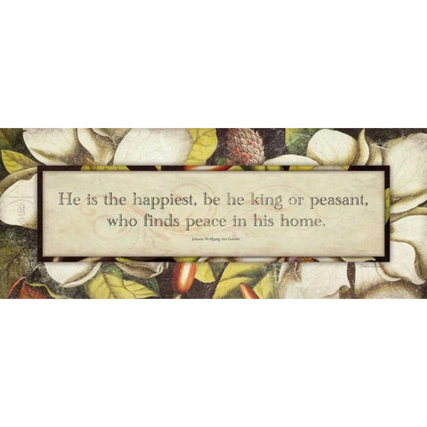 He si the Happiest Gold Ornate Wood Framed Art Print with Double Matting by Marrott, Stephanie