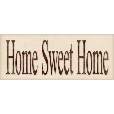 Home Sweet Home Black Modern Wood Framed Art Print with Double Matting by Marrott, Stephanie