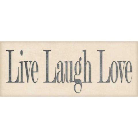 Live Laugh Love Gold Ornate Wood Framed Art Print with Double Matting by Marrott, Stephanie