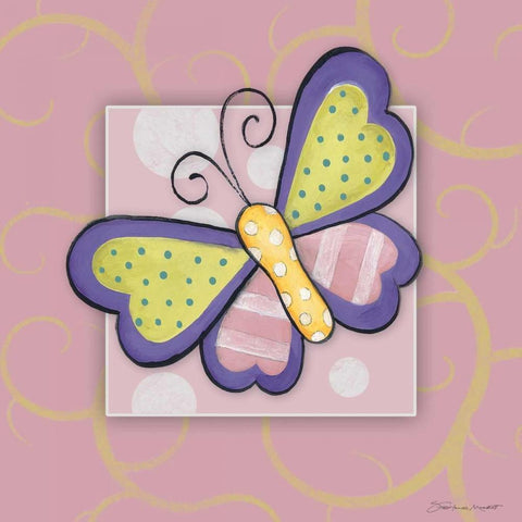 Butterfly I White Modern Wood Framed Art Print by Marrott, Stephanie