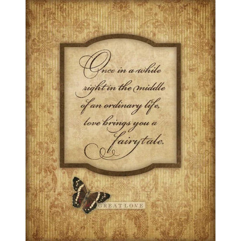 Once in a While Black Modern Wood Framed Art Print with Double Matting by Marrott, Stephanie