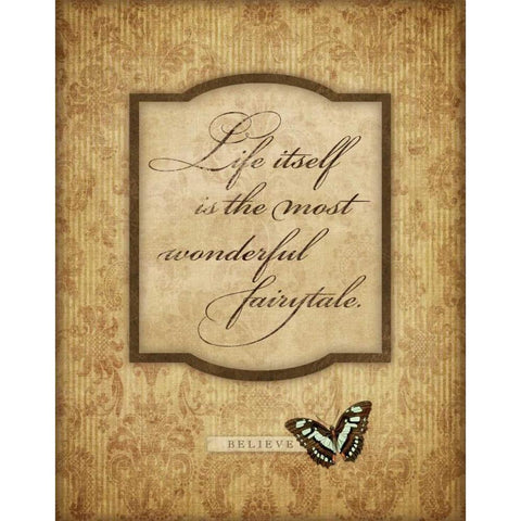 Life Itself Gold Ornate Wood Framed Art Print with Double Matting by Marrott, Stephanie