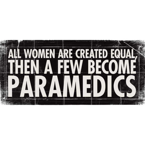 All Women - Parmedics White Modern Wood Framed Art Print by Marrott, Stephanie